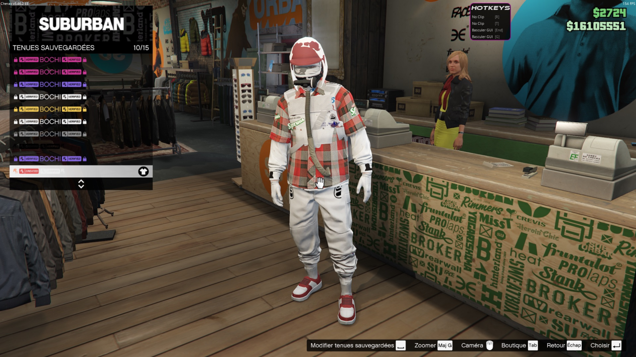 Tenue carreaux